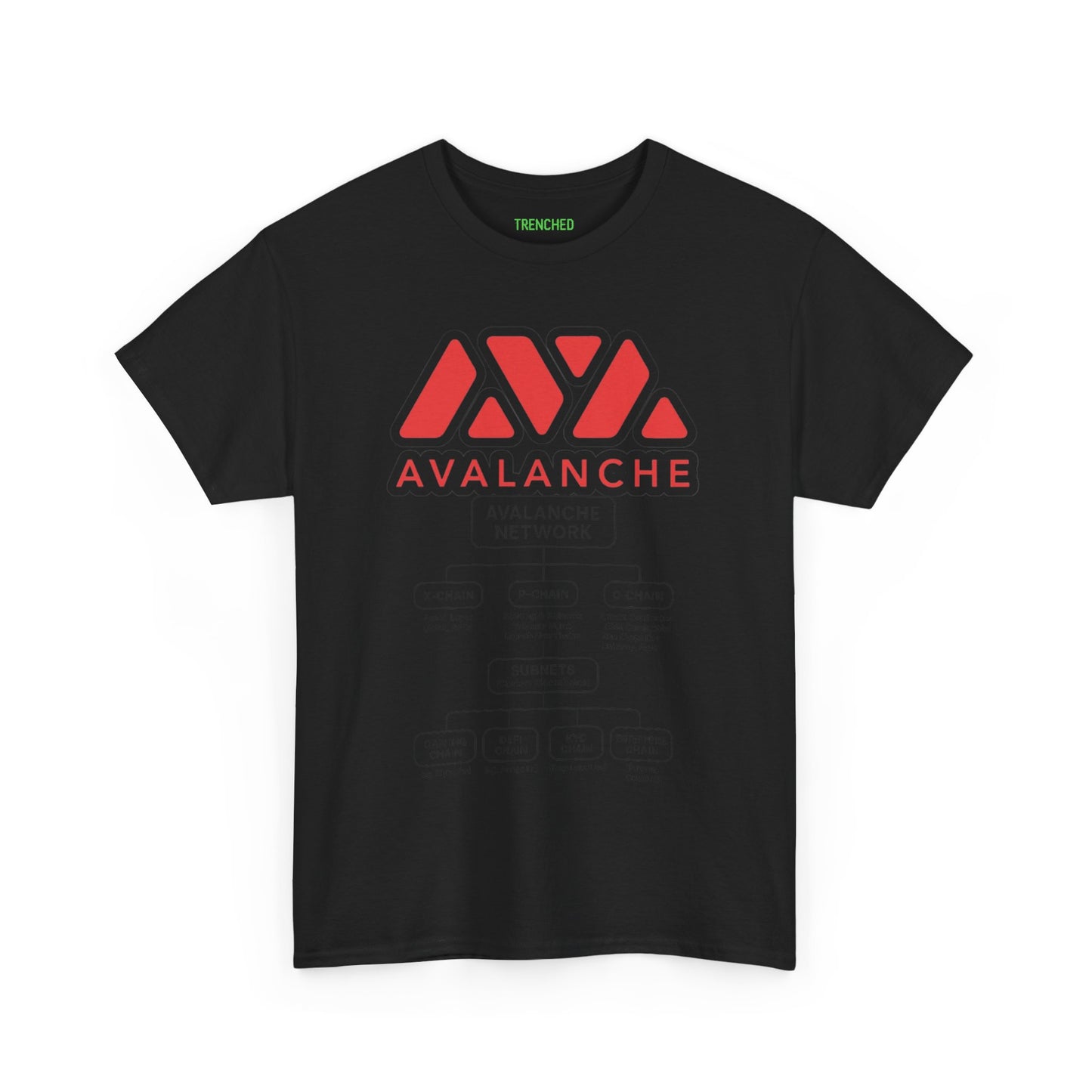 Avalanche Diagram Graphic Tee (AVAX) (Front & Back Logo)