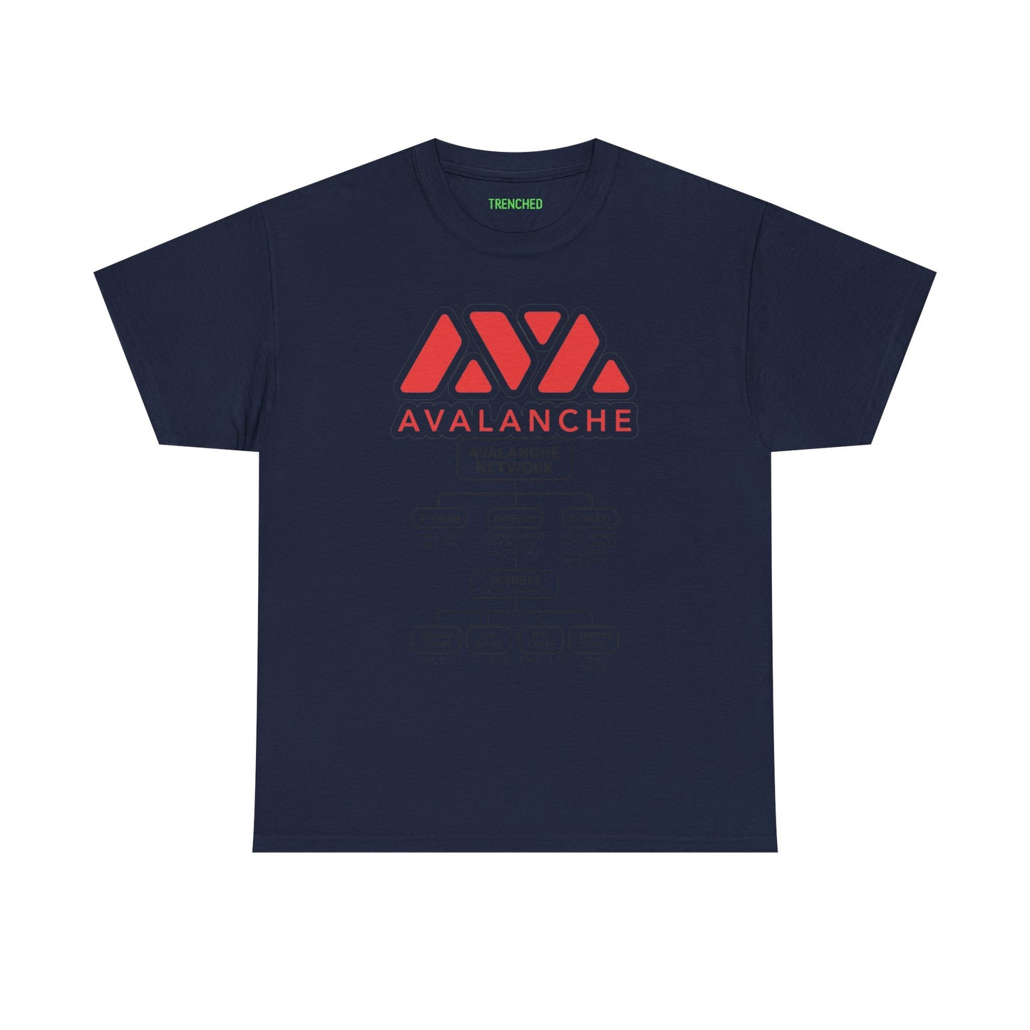 Avalanche Diagram Graphic Tee (AVAX) (Front & Back Logo)