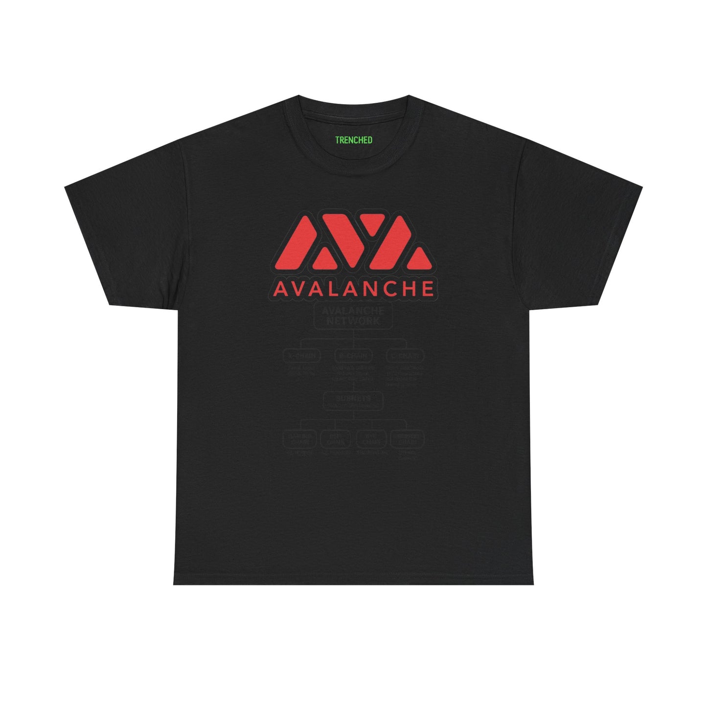 Avalanche Diagram Graphic Tee (AVAX) (Front & Back Logo)