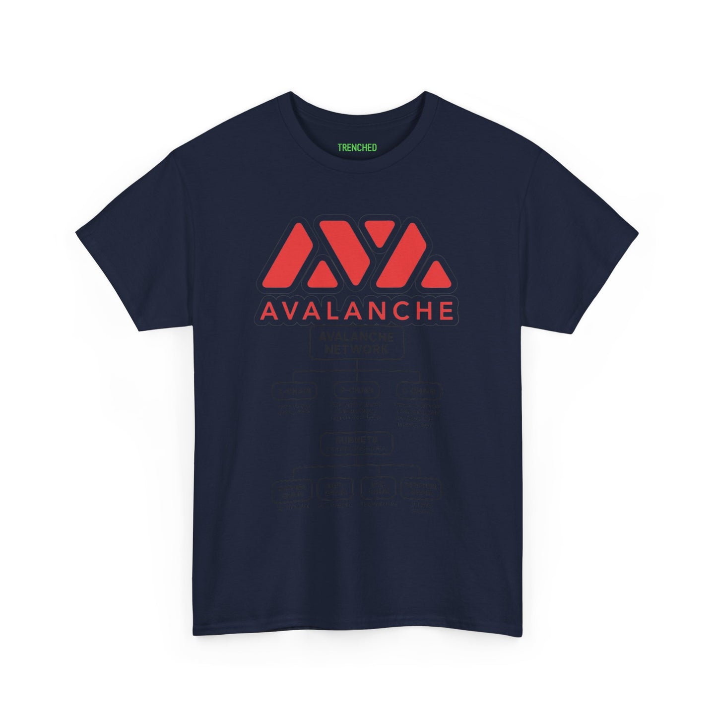 Avalanche Diagram Graphic Tee (AVAX) (Front & Back Logo)