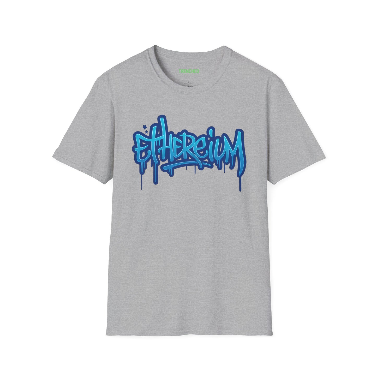Ethereum Graffiti T-Shirt (Front and Back Logo)