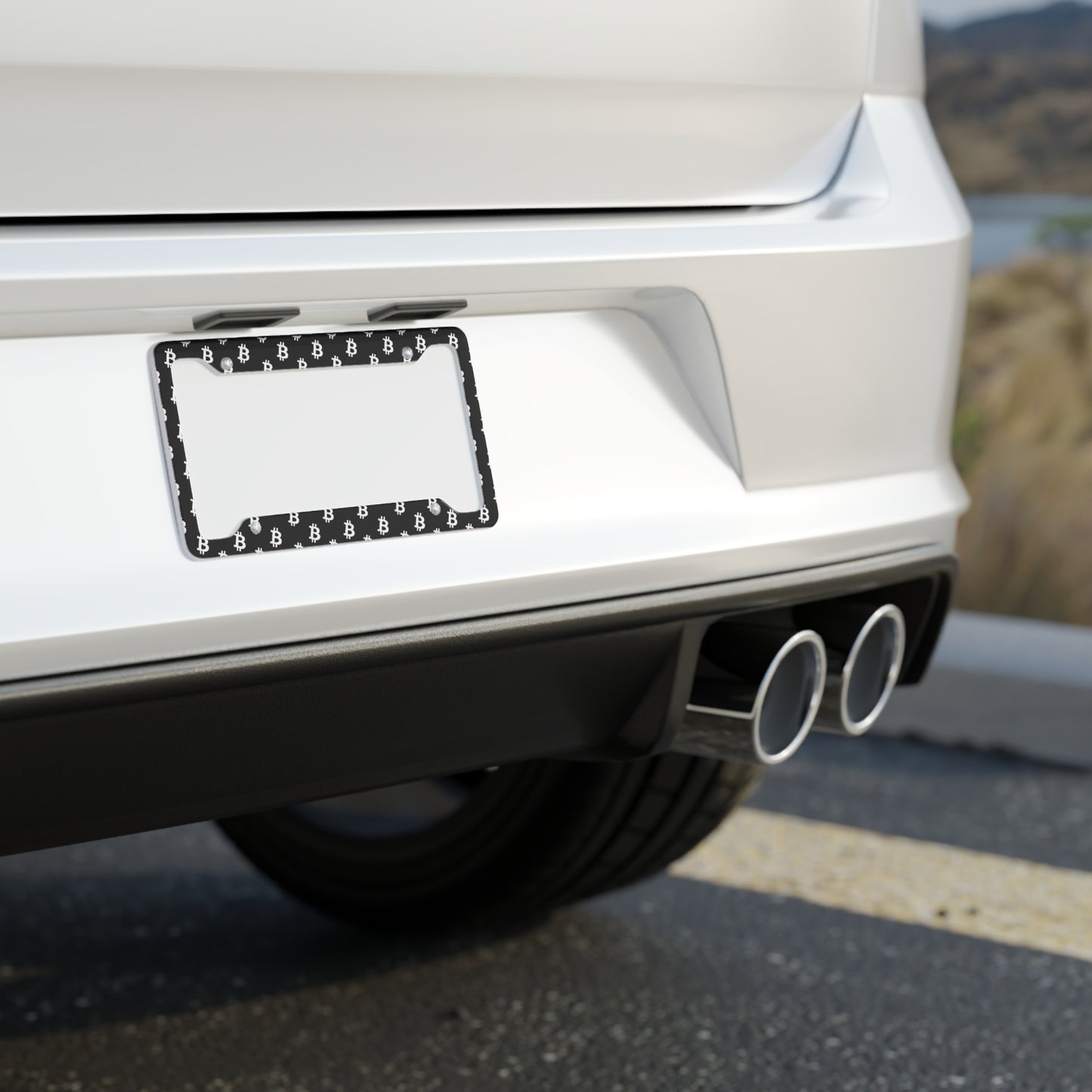 Bitcoin License Plate Frame (Polymer Frame)
