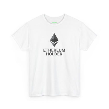 Ethereum Holder Cotton Tee (Front Logo)
