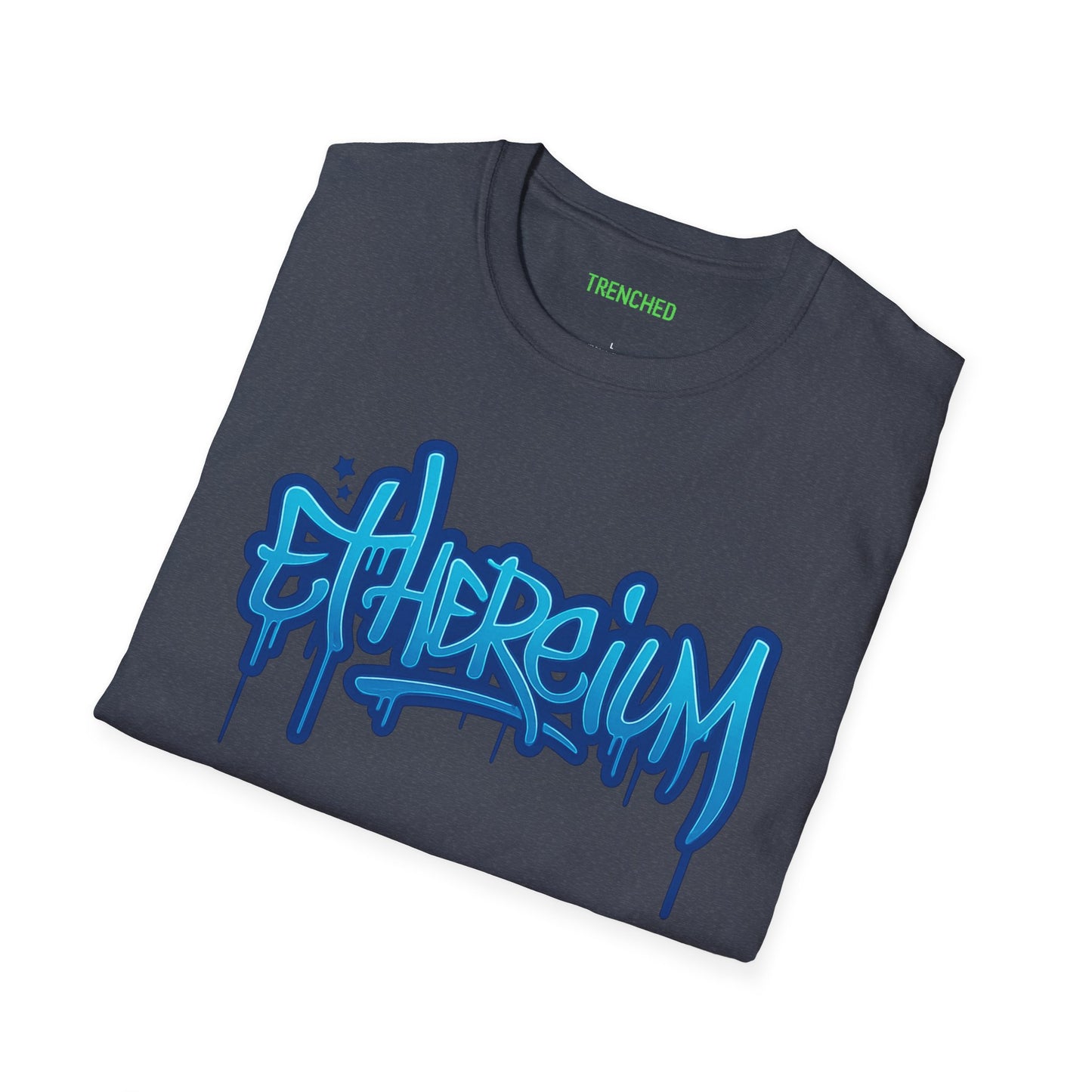 Ethereum Graffiti T-Shirt (Front and Back Logo)