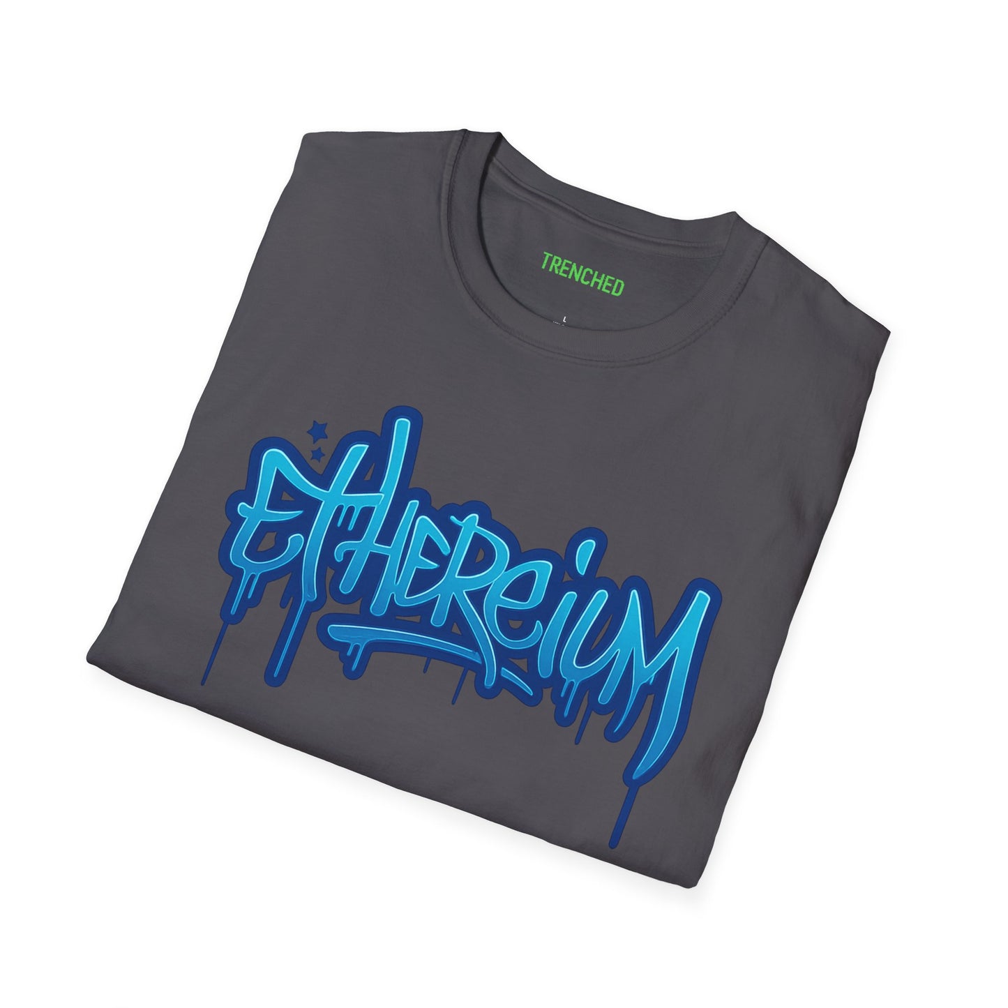 Ethereum Graffiti T-Shirt (Front and Back Logo)