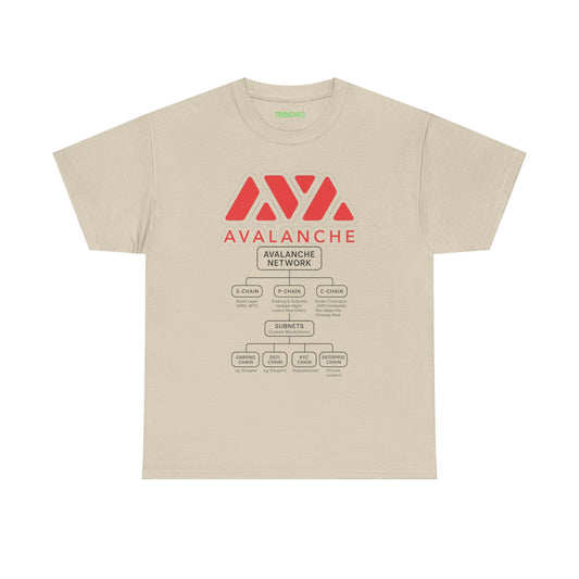 Avalanche Diagram Graphic Tee (AVAX) (Front & Back Logo)