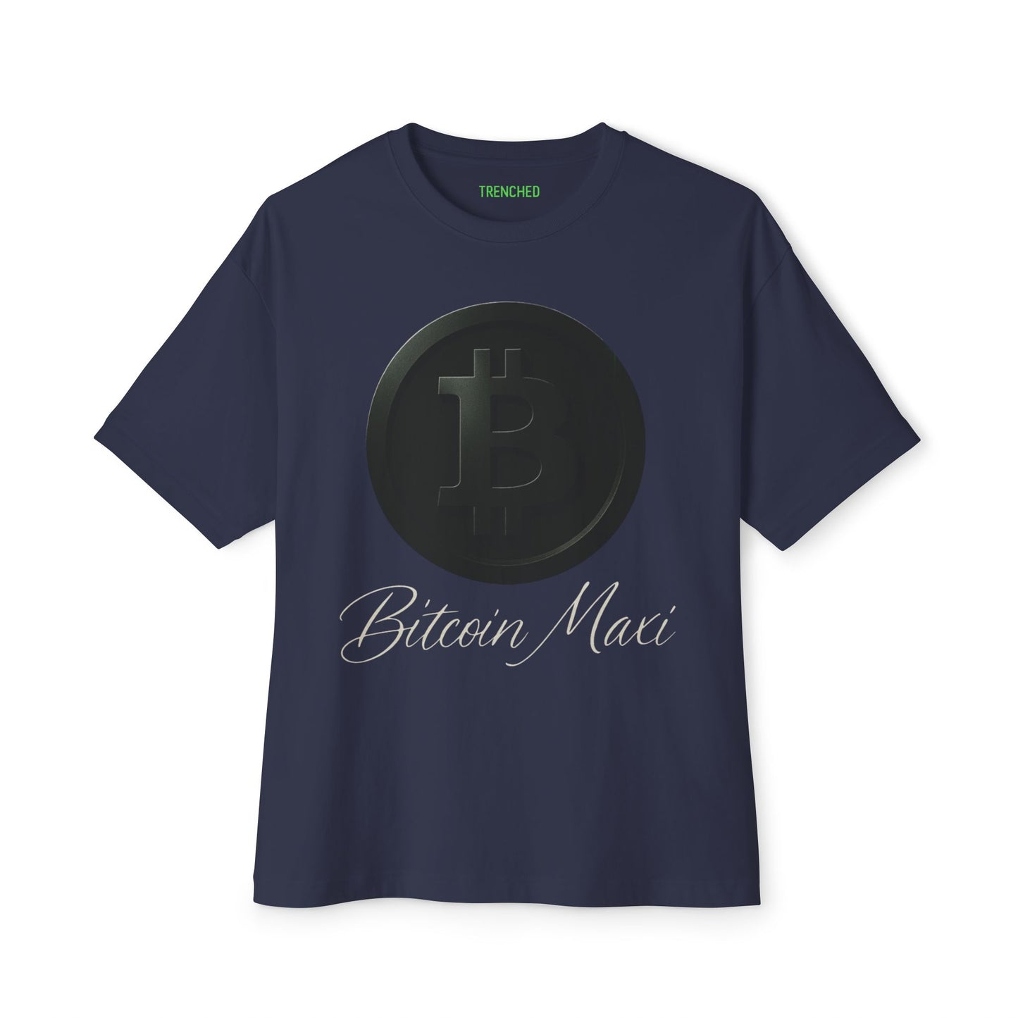 Bitcoin Maxi Unisex Oversized Tee (Front Logo)