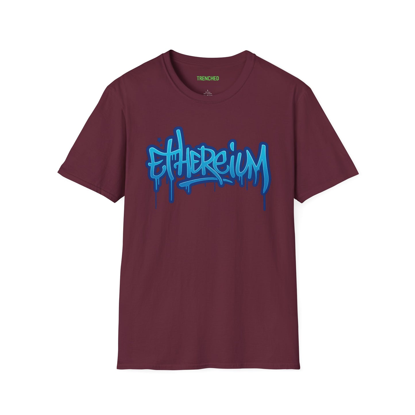 Ethereum Graffiti T-Shirt (Front and Back Logo)