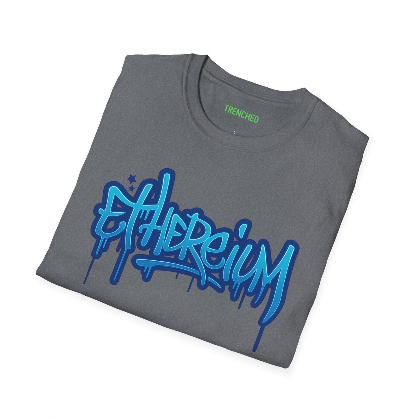 Ethereum Graffiti T-Shirt (Front and Back Logo)