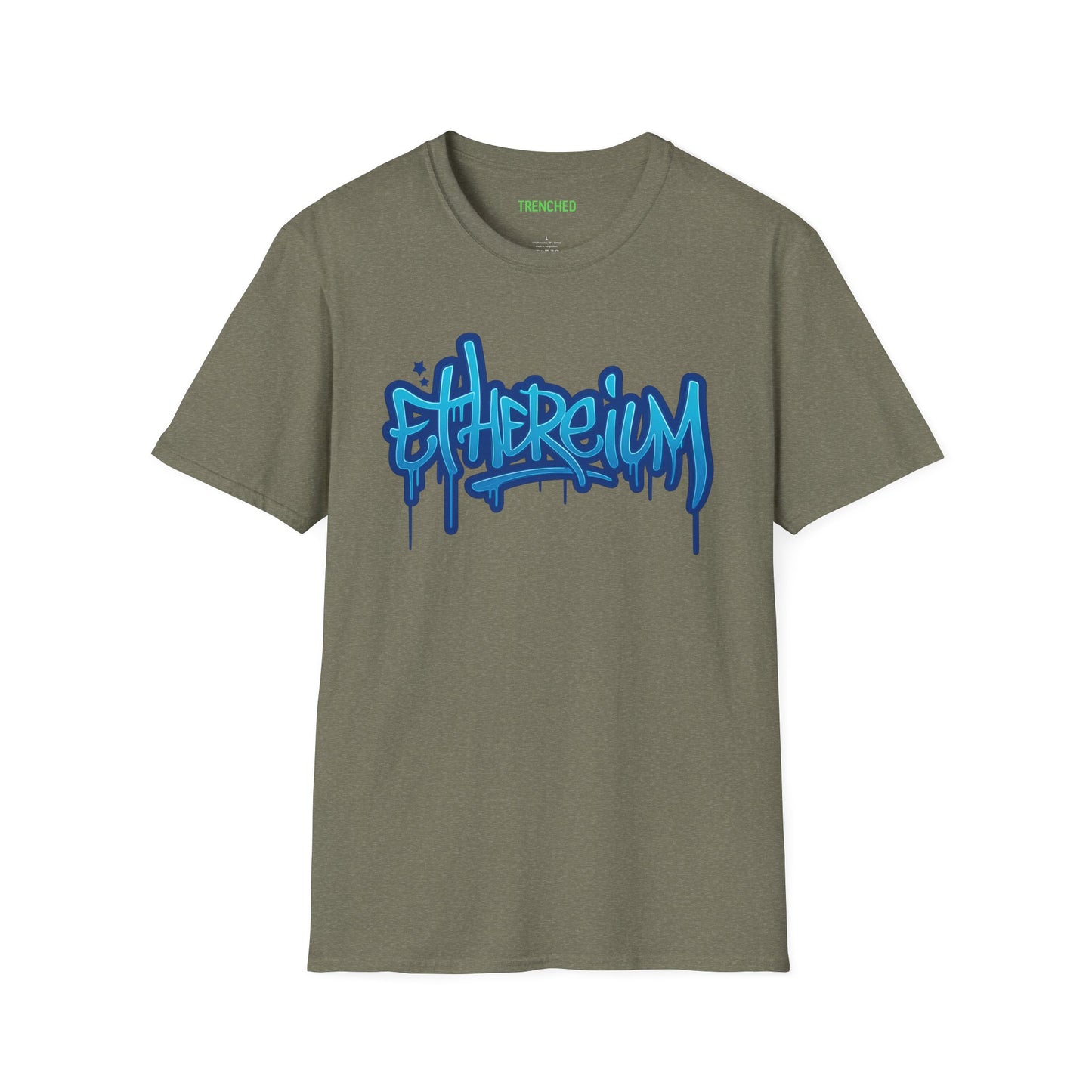 Ethereum Graffiti T-Shirt (Front and Back Logo)