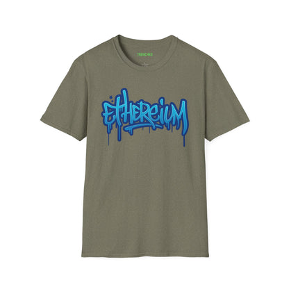 Ethereum Graffiti T-Shirt (Front and Back Logo)