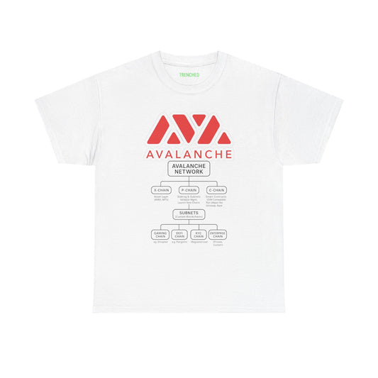 Avalanche Diagram Graphic Tee (AVAX) (Front & Back Logo)