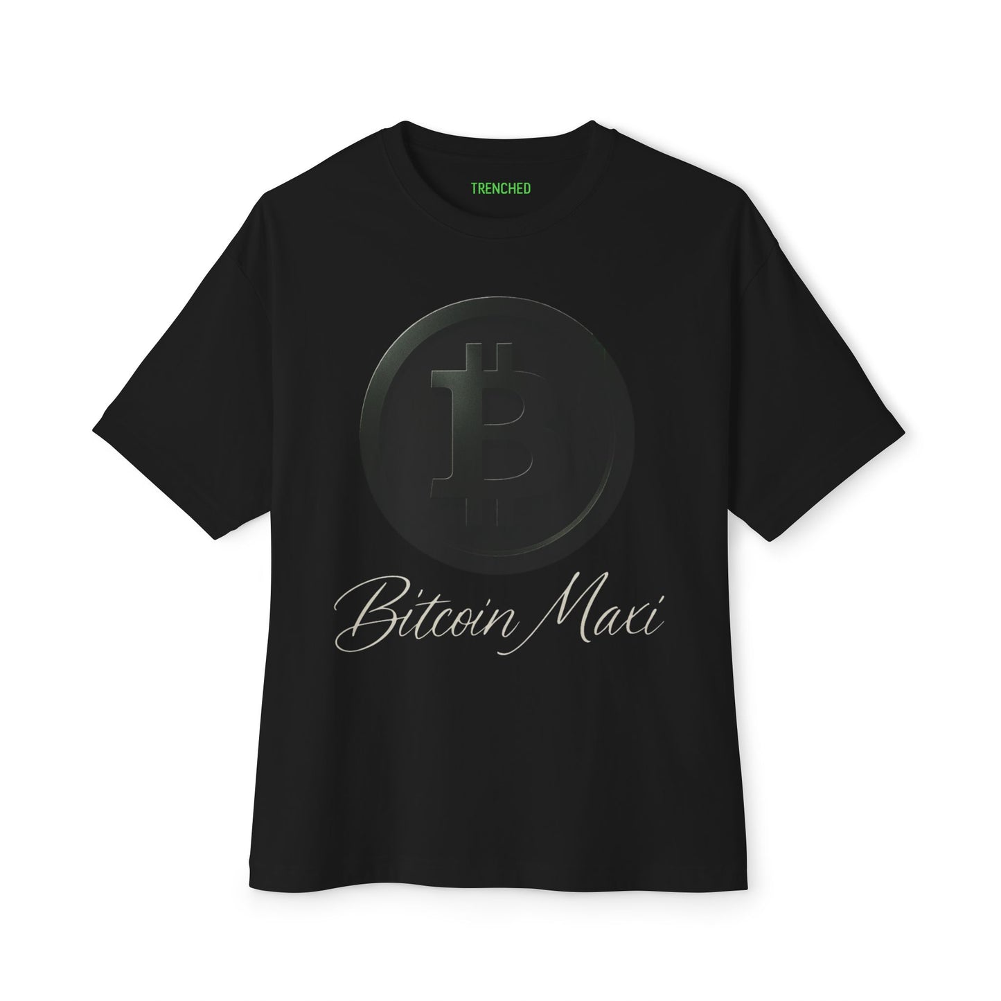 Bitcoin Maxi Unisex Oversized Tee (Front & Back Logo)