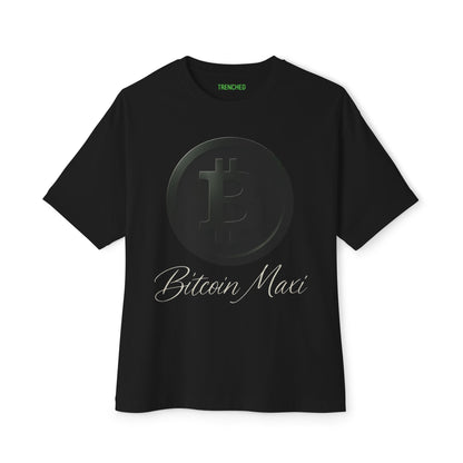 Bitcoin Maxi Unisex Oversized Tee (Front & Back Logo)