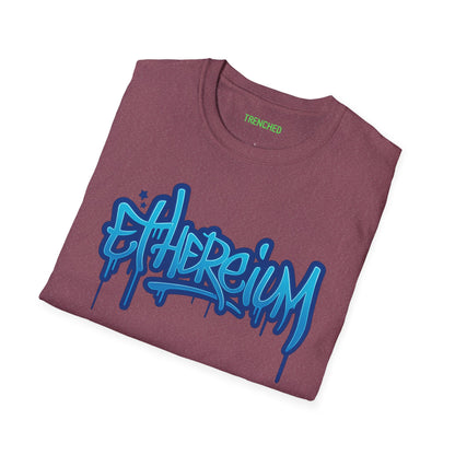 Ethereum Graffiti T-Shirt (Front and Back Logo)