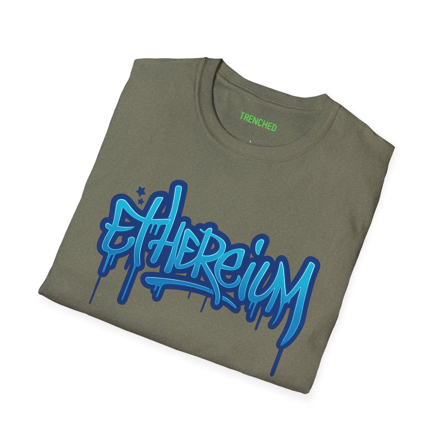 Ethereum Graffiti T-Shirt (Front and Back Logo)