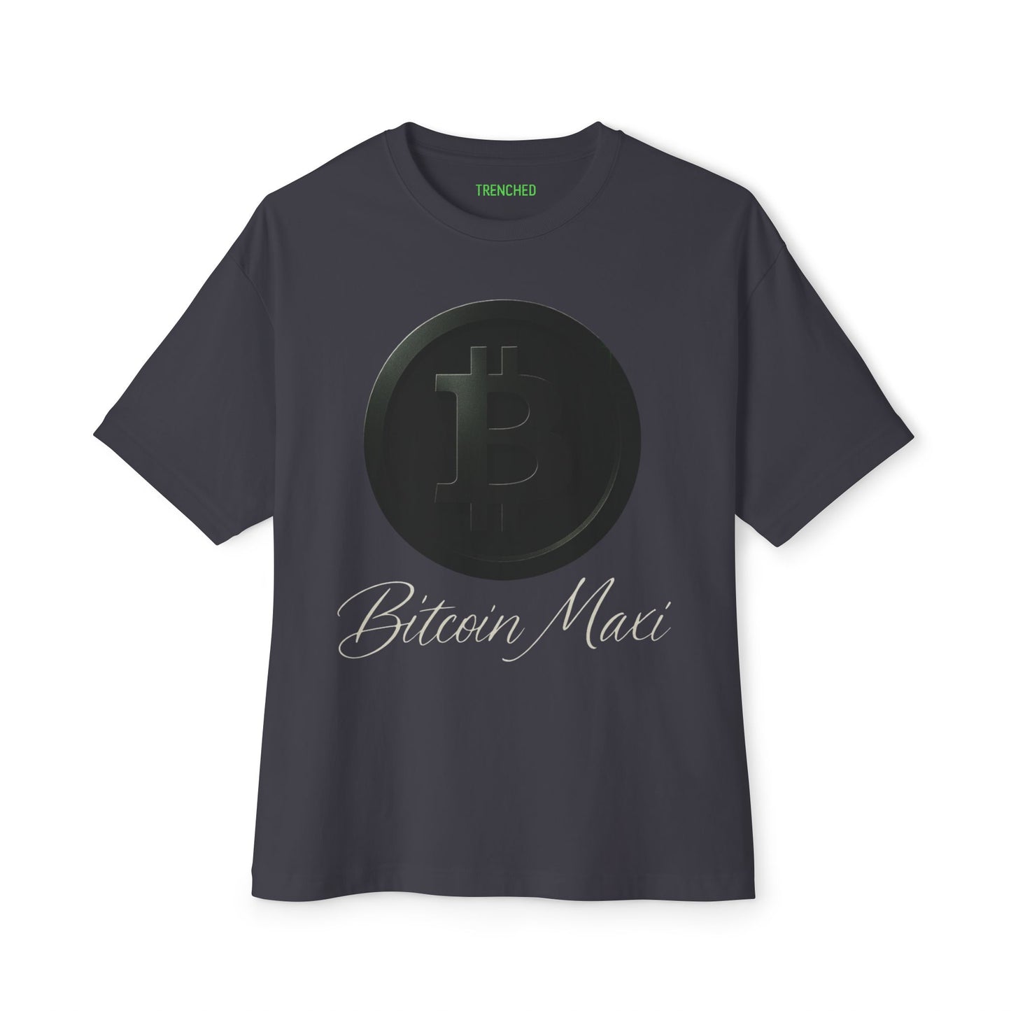 Bitcoin Maxi Unisex Oversized Tee (Front & Back Logo)