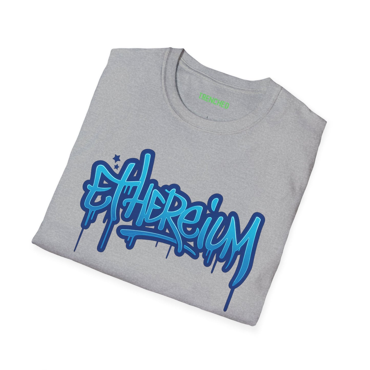 Ethereum Graffiti T-Shirt (Front and Back Logo)