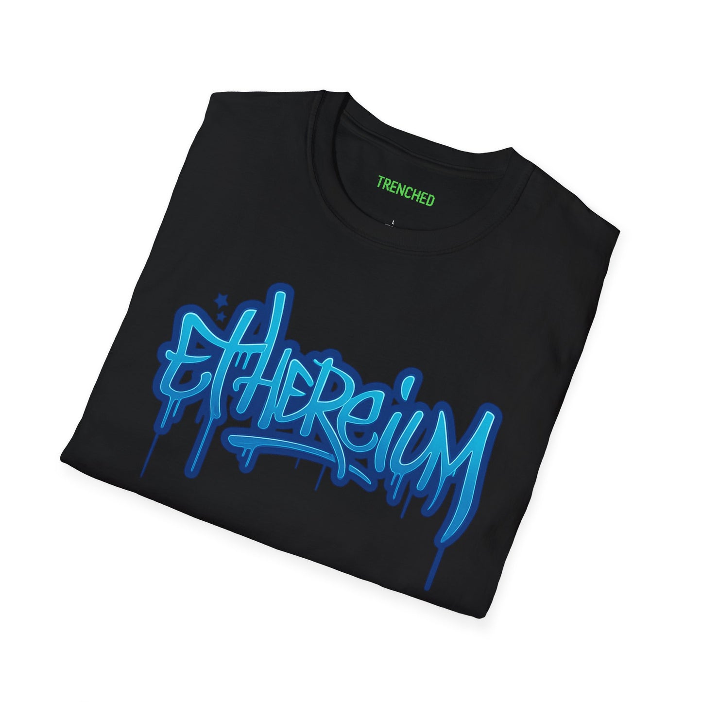 Ethereum Graffiti T-Shirt (Front and Back Logo)