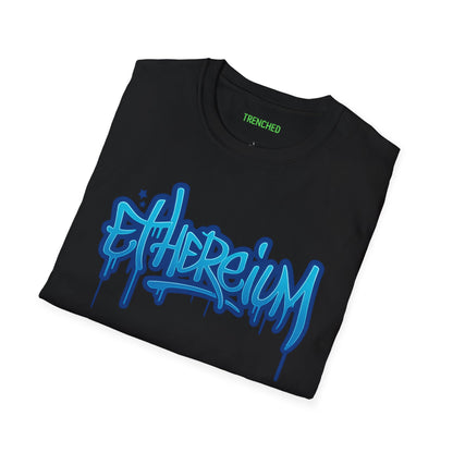 Ethereum Graffiti T-Shirt (Front and Back Logo)