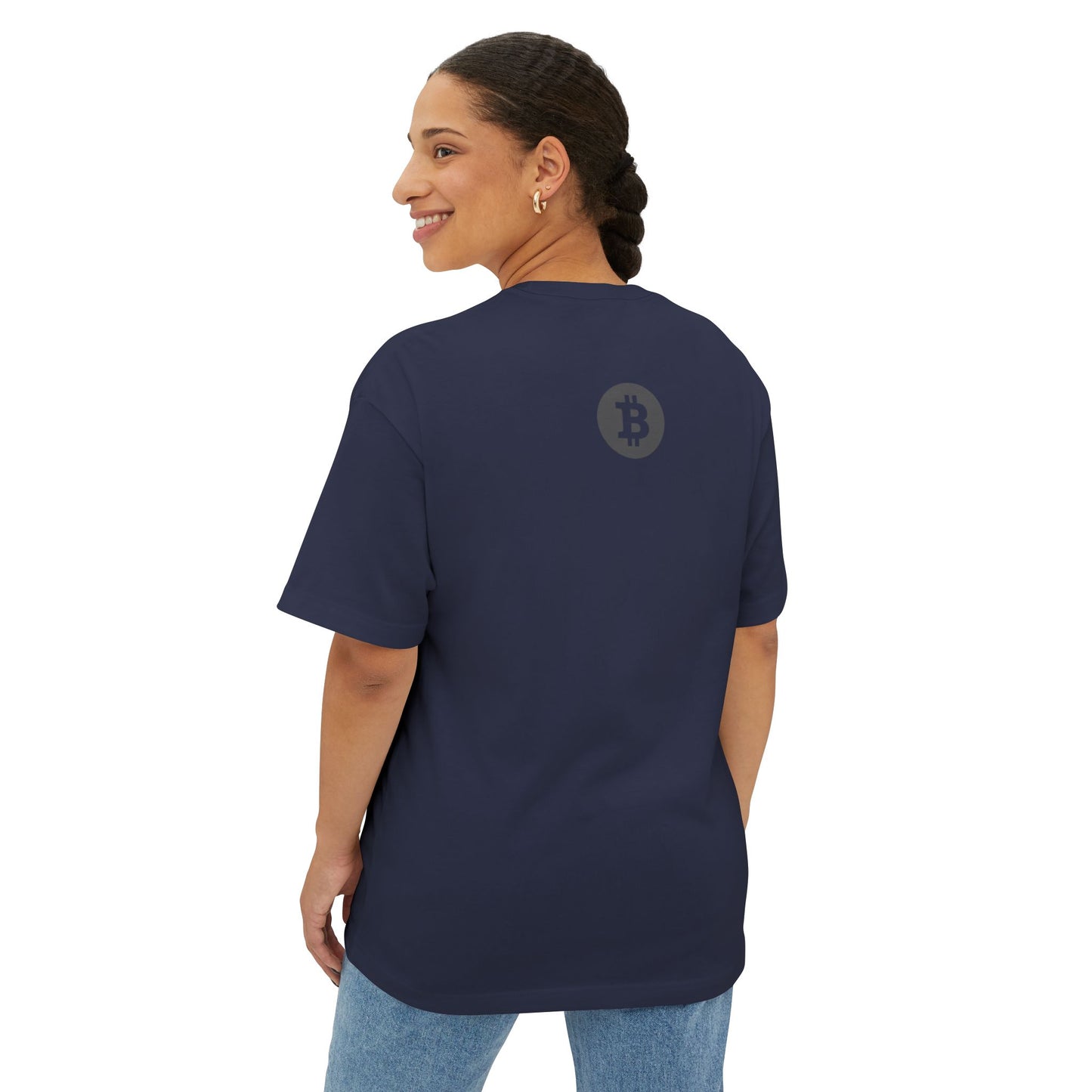 Bitcoin Maxi Unisex Oversized Tee (Front & Back Logo)