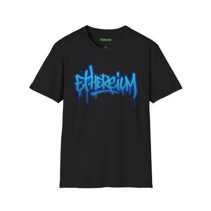 Ethereum Graffiti T-Shirt (Front and Back Logo)
