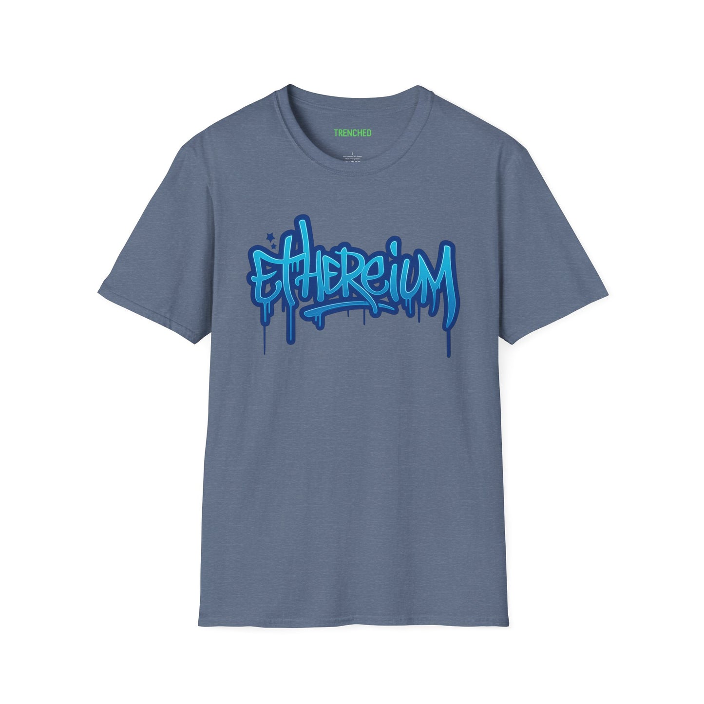 Ethereum Graffiti T-Shirt (Front and Back Logo)