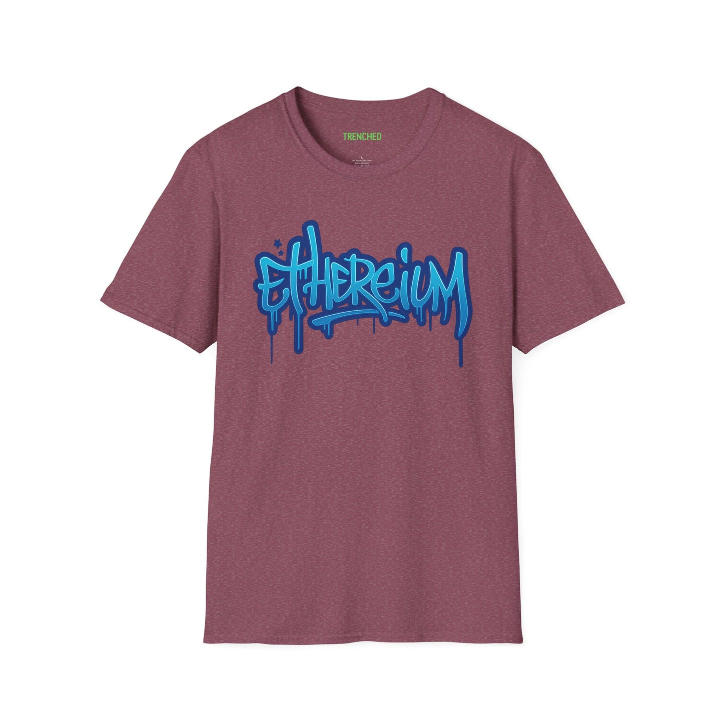 Ethereum Graffiti T-Shirt (Front and Back Logo)