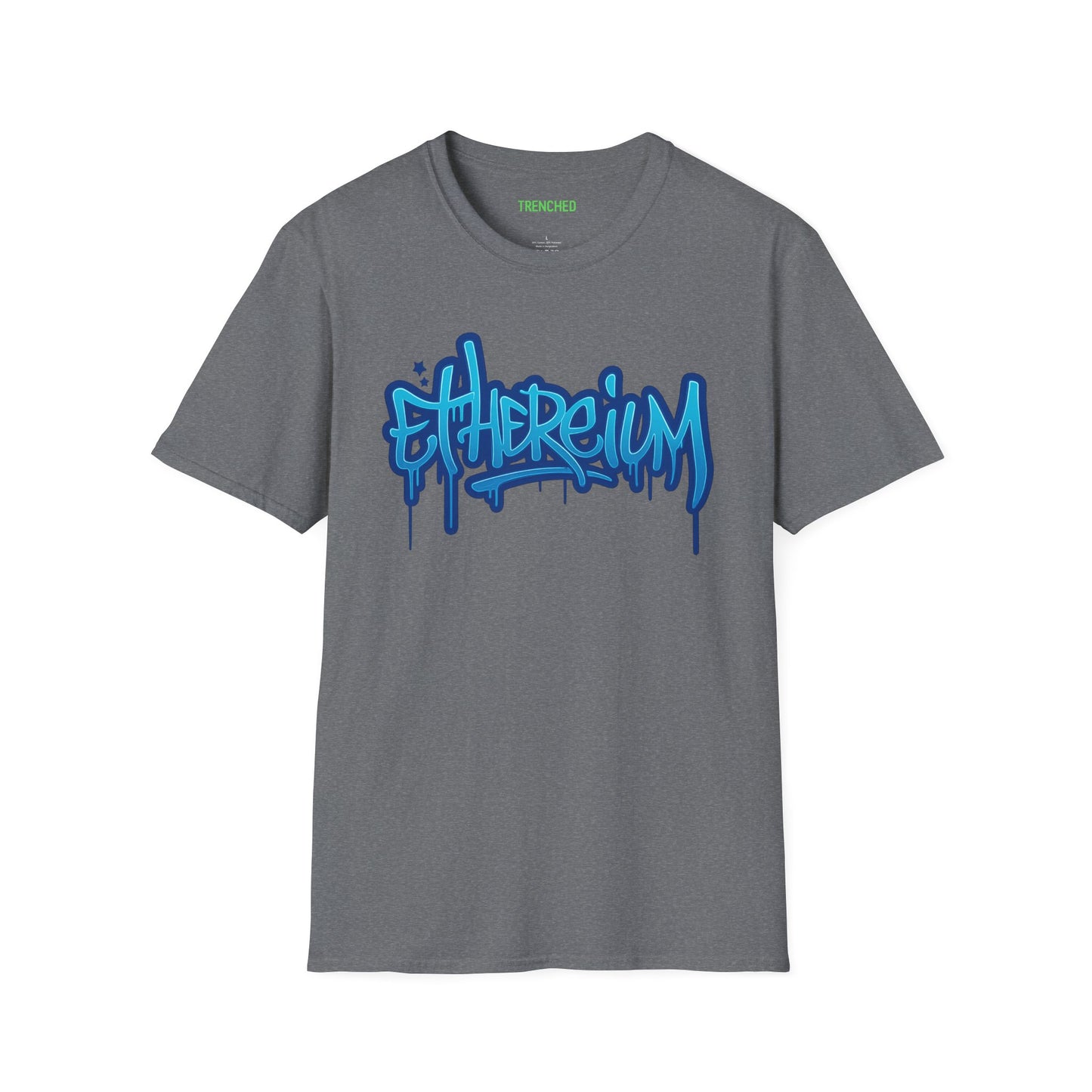 Ethereum Graffiti T-Shirt (Front and Back Logo)