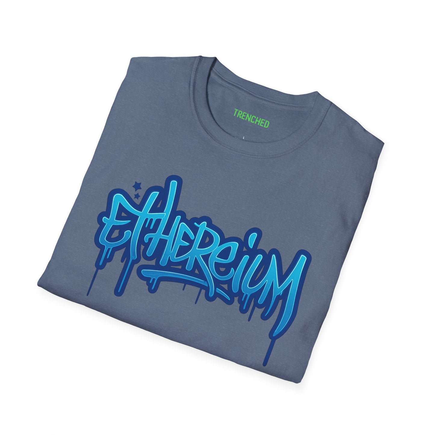 Ethereum Graffiti T-Shirt (Front and Back Logo)