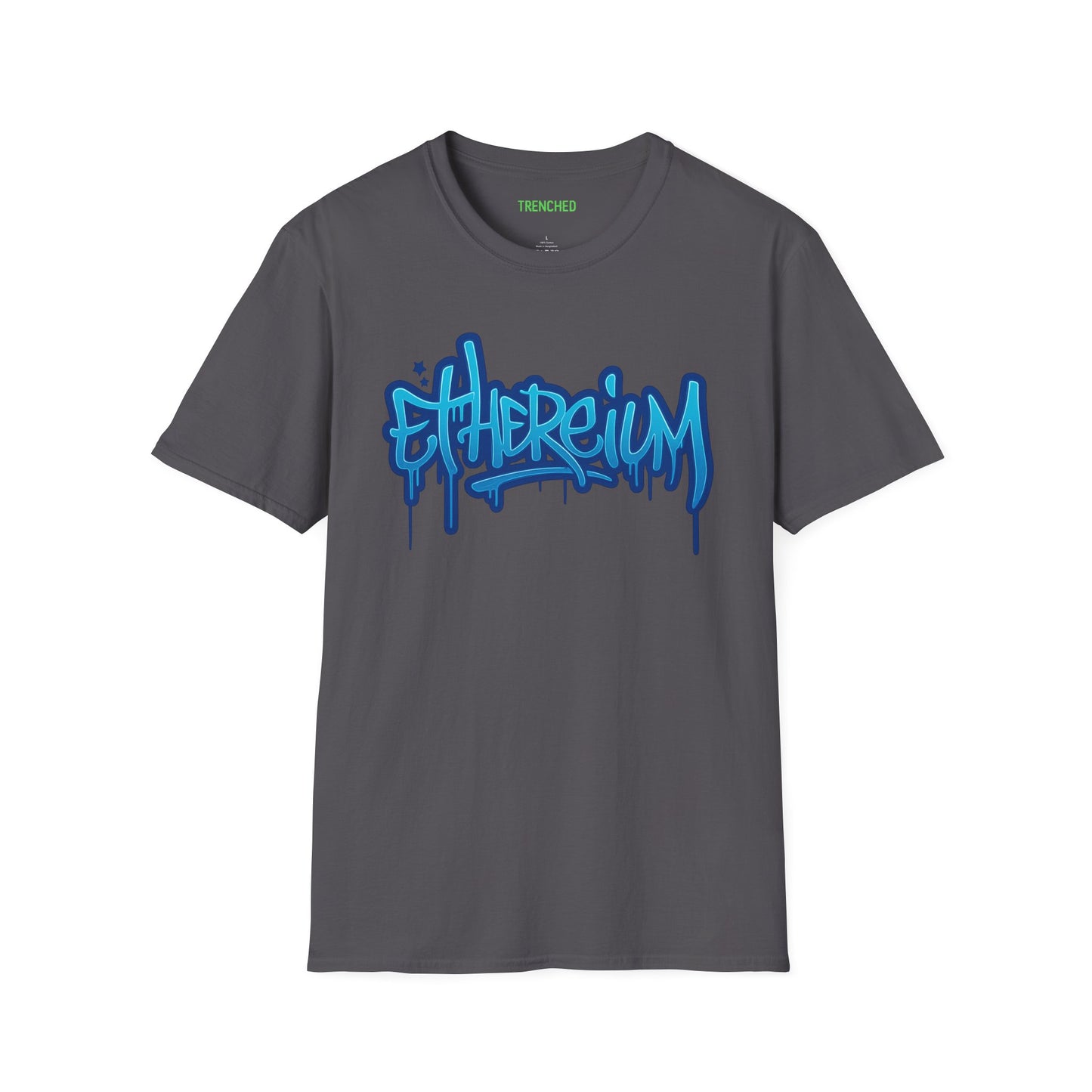 Ethereum Graffiti T-Shirt (Front and Back Logo)