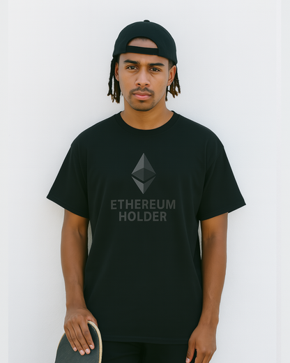 Ethereum Holder Cotton Tee (Front Logo)