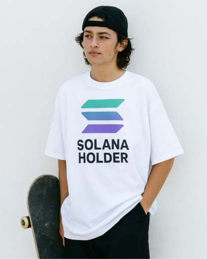 Solana Holder Cotton Tee (Front Logo)